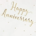 thumbnail image 4 of PRIME - 50-Pack Cocktail Napkins - Happy Anniversary Printed In Gold Foil Confetti, 4 of 5