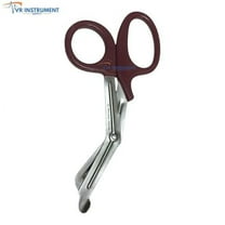 VR Instrument Supply EMT and Trauma Shears 7.5 Inch Bandage Scissors with Non-Stick Blades Brown Handle German Stainless Steel
