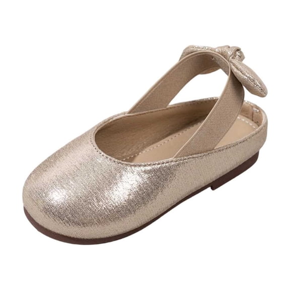 Owordtank Mary Jane Flats for Toddler Girls Little Kids Glittery Dress Princess Wedding Ballet Shoes