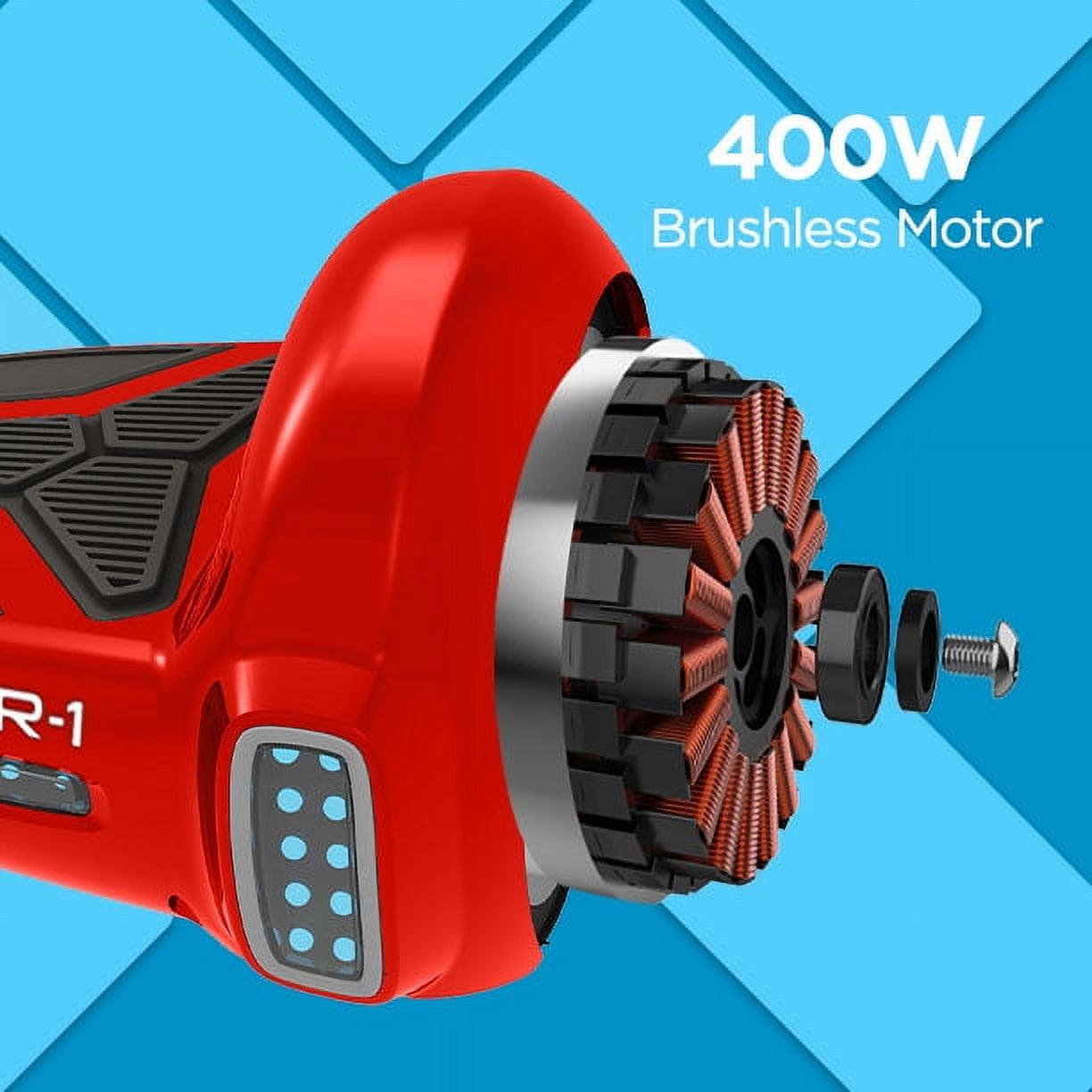 Hover-1 H1 Hoverboard Electric Scooter, Red, Small/6.5"