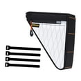 thumbnail image 3 of Bolsa triangular para bicicleta, bolsa para cuadro de bicicleta, accesorios para hombre y mujer, para debajo del tubo de bicicleta con correas para Blanco, 3 of 8