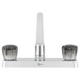 thumbnail image 4 of Dura Faucet Robinet DF-PK600S-CP Utilisé pour Cuisine; Pièce Unique Montage sur Pont de 8 Pouces; 2 Poignées en Acrylique Fumé; Chromé/plastique; Application à 2 Trous; Valve à Cartouche Sans Lave-Vaisselle, 4 of 5