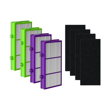 Nispira AER1 (2) HAPF300AP Performance Plus   (2) HAPF300AHD Allergan for Holmes Air Purifier HAP242-NUC HAPF30AT HAPF300AP-UR4 HAPF300AHD-UR4, 4 HEPA 4 Carbon Pre Filter.