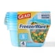 thumbnail image 2 of Contenedores de almacenamiento de alimentos Gladware Freezerware, 24 onzas, 4 unidades, 2 of 8