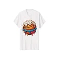 thumbnail image 1 of Nueva camiseta de algodón 100% para niños, blanca con estampado de donas de baloncesto, cómoda y transpirable, cuello redondo y manga corta para el verano., 1 of 6