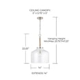 thumbnail image 5 of 9F373A Austin Allen Corde - 1 Light Pendant In Urban and Industrial Style-22.25 Inches Tall and 14 Inches Wide-Polished Nickel Finish    -Traditional, 5 of 6