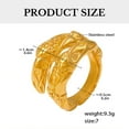 thumbnail image 5 of AOOOWER Elegant Snake Inspired Rings In Long Lasting Gold/Steel Tone for Parties Dates, 5 of 14