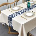 thumbnail image 1 of 140 x 140 cm Tablecloth PVC Plastic Tablecloth Water washable. Waterproof Square Table Protector for Kitchen, Picnic, Outdoor, Indoor, 1 of 5