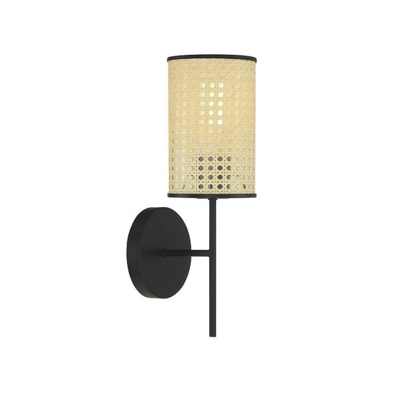 Trade Winds Remy 1-Light Wall Sconce in Matte Black
