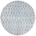 thumbnail image 2 of SAFAVIEH Abstract Darian Geometric Diamonds Area Rug, Ivory/Blue, 6' x 6' Round, 2 of 8