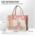 thumbnail image 3 of Large Capacity Tote Bag,Pioneer Flower Floral Print Pattern Handbag Fashion Luxury Tote Bag,15.7"x13"x 5.1" Inches,Laptop Compatible, 3 of 6