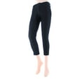 thumbnail image 4 of Women's MeMoi MQ-053 Zipper Capri Leggings (Medium Wash S/M), 4 of 5