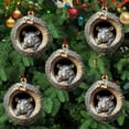 thumbnail image 5 of Fwttom Animal Christmas Tree Ornaments - Adorable Creatures 2D Flat Hanging Holiday Vacation Party Christmas Decorations, Lovely Gift for Family Friends, 5 of 9
