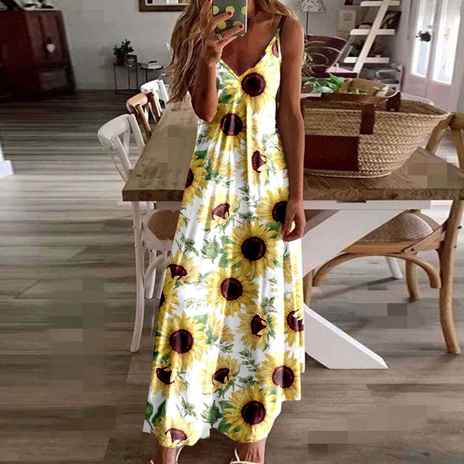 iOPQO summer dress Women Ladies Loose 