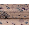 thumbnail image 4 of oneOone Velvet Peach Fabric Floral & Peacock Fabric For Sewing Printed Craft Fabric By The Yard 58 Inch WideTWG, 4 of 5