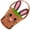 Brown B brown rabbit baske, variant on Felt Basket with Carrying Handle Happy Easters Decoration Handmade Felt Themed Handbag for Festival Gatherings Themed Handbag with Carrying Handle Easters Felt Basket for Home and School Activities Party Supplies