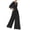 Black, variant on Lisingtool Clearance Womens Summer Tops Jumpsuits for Women Women's Deep V Long Sleeve Casual Fashion High Waist Wide Leg Trousers S-XXL Clearance sale