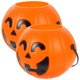 thumbnail image 5 of Jack-O’-Lantern Buckets Pumpkin Pail Large For Halloween Parties Orange 17cm Candy Holder 2Pcs, 5 of 5