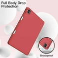 thumbnail image 3 of JETech Case for iPad Pro 12.9-Inch (2020/2018 Model, 4th/3rd Generation) with Pencil Holder, Support 2nd Pencil Charging, Slim Tablet Cover with Soft TPU Back, Auto Wake/Sleep (Red), 3 of 8