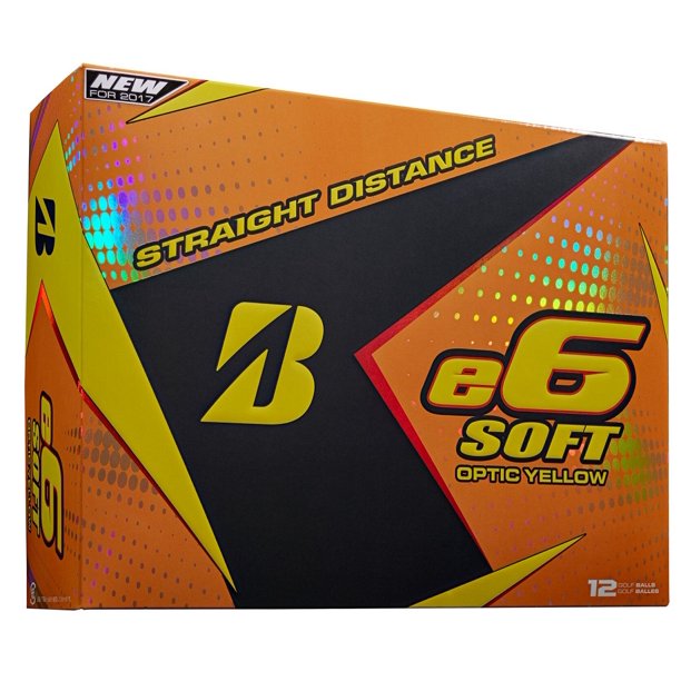 Bridgestone 2017 e6 Soft Yellow Straight Distance Low Spin Golf Balls