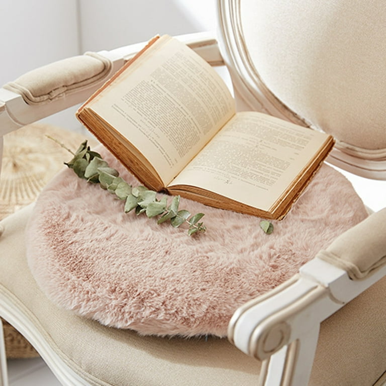 45cm Chair Cushion Thick and Comfortable Seat Cushion Pads Super Soft Cute Plush Durable Square Pillow Shaggy Chair Cover Chair Pads Home Decor Stools Floor Cushion Pet Pad Walmart
