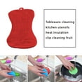 thumbnail image 2 of Multi-functional Dishwashing Brush Non Stick Kitchen Scrubber Tableware Dish Cleaning Tool Bone Shape Workhe, 2 of 7