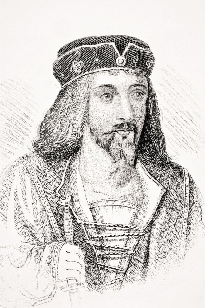 James I 1566-1625 King Of Scotland As James Vi From 1567 To 1625 And First Stuart King Of England From 1603 To 1625 From Old Englands Worthies By Lord Brougham And Others Published London Circa 1880s