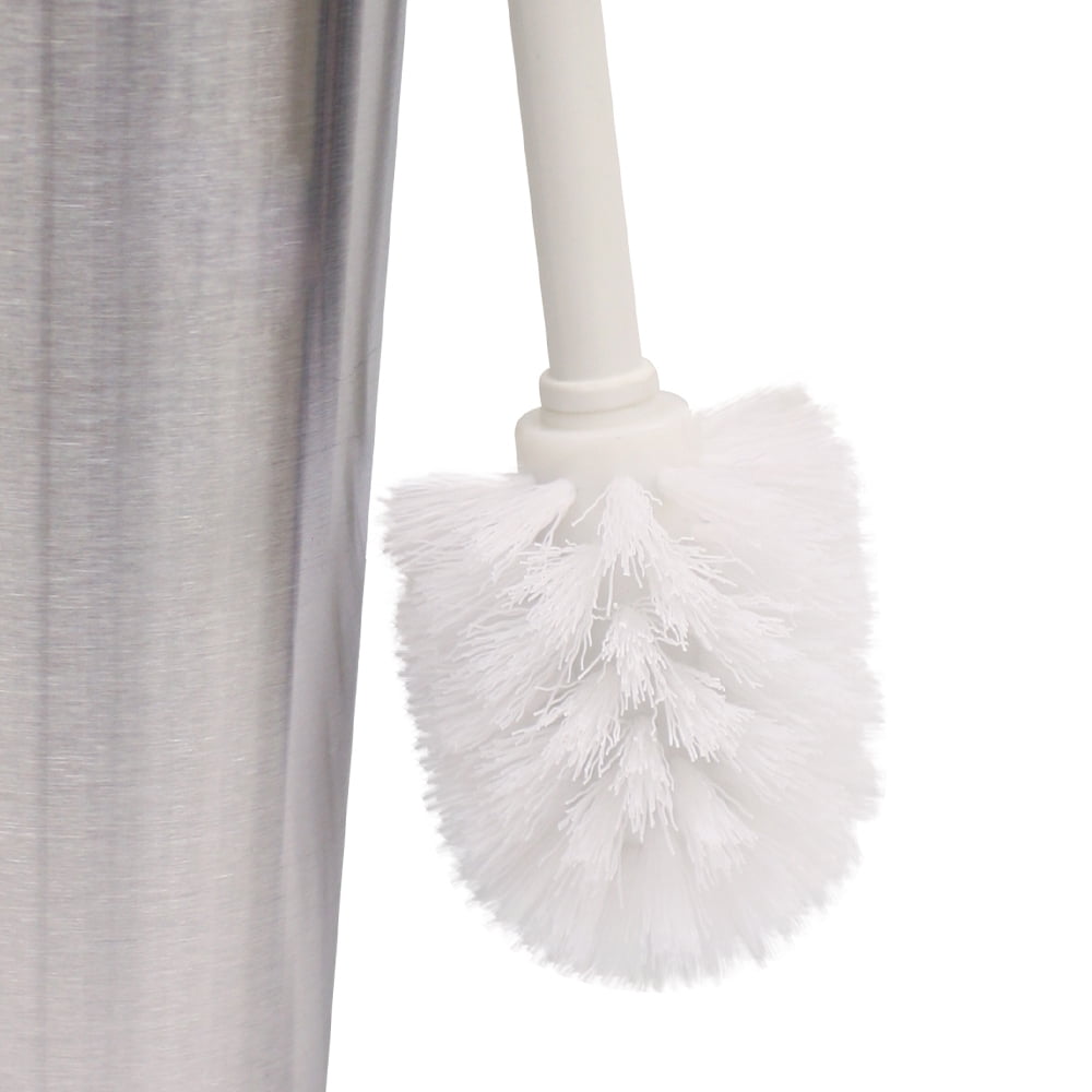 Home Basics Brushed Stainless Steel Tapered Toilet Brush Holder - On Sale -  Bed Bath & Beyond - 10565563