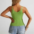 thumbnail image 6 of BLVB Women Spaghetti Strap Scoop Neck Ribbed Tank Tops Slim Fitted Camisole Basic Sleeveless Layering Shirts, 6 of 7