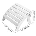 thumbnail image 6 of KFFKFF Adirondack Footstool Weatherproof, HDPE Collapsible Adirondack Footstool for Adirondack Chair, Suitable for Exterior Porch Pool Lawn Backyard, White, 6 of 9