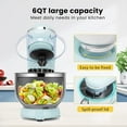 thumbnail image 5 of SPECSTAR Stand Mixer, 660W 10 Speed 6 Quart Tilt-Head Kitchen Electric Food Mixer with Beater, Dough Hook, Wire Whip and Egg Separator, Blue, 5 of 8