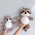 thumbnail image 4 of Peluche de mapache kawaii de 55 cm, bonito mapache, peluche suave y bonito, muñeco de peluche para niñas, niños, bebés, regalo de cumpleaños, 4 of 4