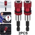 thumbnail image 1 of Soporte Broca Extensión Vástago Hexagonal 1/4 Pulgadas 6 35 Mm para Tuerca Tornillo (rojo), 1 of 7