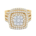 thumbnail image 2 of 14K Yellow Gold Round Diamond Bridal Wedding Ring Set 1.50cttw, 2 of 2