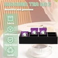 thumbnail image 4 of Grusce Wooden Tea Bag Storage Box, Tea Bag Organizer with 8 Slots, Sugar Packet Holder and Tea Bag Caddy Box, Food Storage Bin for Countertop, 4 of 11