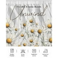 thumbnail image 6 of Daisy Bed Skirt King Size 16 Inch Drop, Watercolor Flowers Adjustable Elastic Dust Ruffles Bedskirt for King Bed Wrap Around Pleated Mattress Frame Cover, 6 of 9