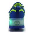 thumbnail image 6 of Fangasis Kids Sneakers Comfortable Roller Skate LED Sport Sneaker Birthday Gift Magic Tape Skating Shoe Blue Green 4.5, 6 of 9