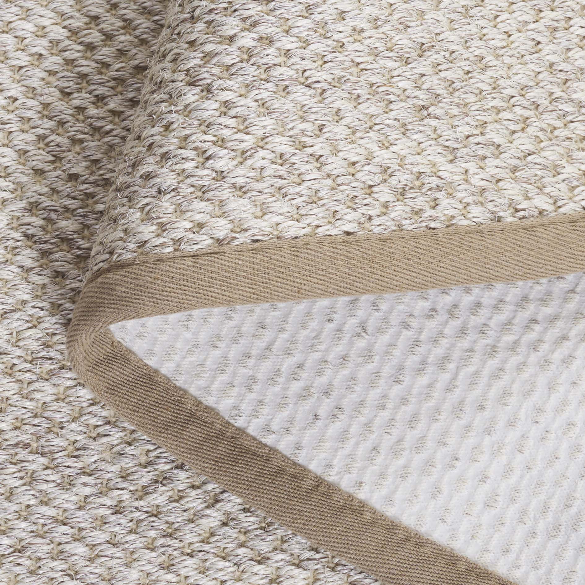 Safavieh Natural Fiber Kentigern Solid Runner Rug, Marble/Linen, 3' x 6'