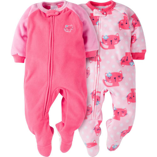 Newborn Baby Girl Blanket Sleeper, 2pack