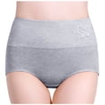 thumbnail image 3 of Daznico Womens Underwear - Women High Waist Postpartum Panties Full Coverage Soft Comfort Briefs - Panties for Women,Color:Grey,Size:XL, 3 of 6