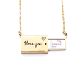 thumbnail image 1 of craftsman craftsmanship  frame Letter Envelope Necklace Pendant Jewelry, 1 of 3
