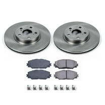 Ultimate Brakes Front Ceramic Brake Pad and Rotor Kit with Hardware WM80225 for Pontiac; Scion; Toyota