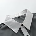 thumbnail image 3 of AZoiNM Men's Embroidered Long Sleeve Casual Shirt Loose Fit Button Down Polyester Top, 3 of 7