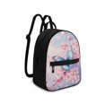 thumbnail image 2 of Eheartsgir Butterfly Cherry Blossom Print Small Backpack, Zipper Closure Polyester Backpack Purse for Travel Work, Lightweight Travel Daypack, 2 of 8
