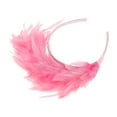 thumbnail image 4 of Accesorios para el cabello de mujer, diadema de plumas de 1 pieza para Navidad de Unique Bargains, color rosa, 4 of 5