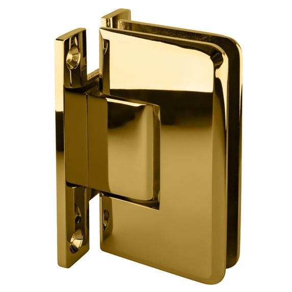 CRL C0L337BR Brass Cologne 337 Series Adjustable Wall Mount 'H' Back Plate Hinge