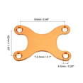 thumbnail image 2 of Unique Bargains Joint de Planche à Roulettes Protecteur de Pont Longboard Anti-Fuite Matériel Jaune en Forme de H, 2 of 5