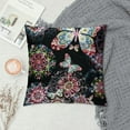 thumbnail image 2 of Pillowcase Vintage Floral Butterfly Animal King  Pillow Cover Protector Pillow Sham Pillow Case with Zipper  for Long Throw Pillow, 2 of 5
