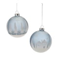 thumbnail image 2 of Frosted Forest and Village Ball Ornament Set of 6, 2 of 3
