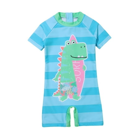 

Uccdo Toddler Boys Girls Rashguard One-Piece Swimsuit Kids Beach Swimwear Bathing Suit 1-5Y